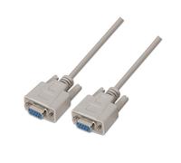Cable RS232 DB9 Hembra - Hembra Beige (1.8 mts) - AISENS