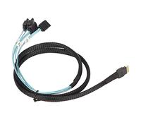 Cable SAS de 12 GB, Cable de Disco de Matriz Resistente Al Desgaste con Núcleo de Cobre Estañado Resistente a la Tracción de 7 Pines para Computadora (1 m/39,4 Pulgadas)