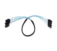 Cable SAS de alta velocidad de 6 Gbps, 4 puertos/juego, calidad para servidor, 0,5 metros