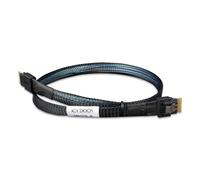 Cable SAS ICY DOCK MB323L-B SlimSAS 4i SFF-8654 0,5 m macho-macho negro