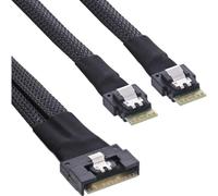 Cable SAS InLine 27649A 0.5 m SFF-8654 8i a 2x 4i 24 Gbit/s