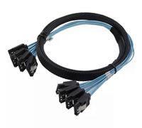 Cable SAS SATA de alta velocidad de 6 Gbps, 4 puertos/juego, alta calidad para servidor, 5 metros