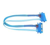 Cable Sata, 7 + 15 pines macho a hembra Cables de alimentación Sata Cable de extensión de alimentación de datos SSD 3.0 de 22 pines para transmisión de datos de disco duro externo, fácil de usar(30cm)