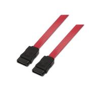 Cable SATA Aisens A130-0153/ SATA Hembra - SATA Hembra/ Hasta 0.1W/ 768Mbps/ 50cm/ Rojo