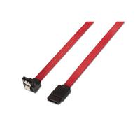 Cable SATA Aisens A130-0156 0,5m Acodado Rojo con Anclajes Alta Velocidad