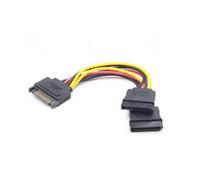 CABLE ALIMENTACION GEMBIRD SATA PLANO 0,15M