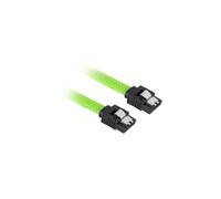 Cable SATA III Sharkoon 0,45 m Macho/Macho Negro/Verde
