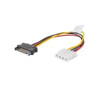 Cable SATA Lanberg CA-SAHD-10CU-0015 0,15 m Molex 4-pin a SATA 15-pin