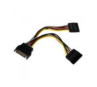 Startech Cable Sata Splitter De Alimentación 15cm One Size Black