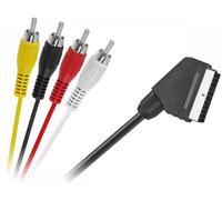 Cable SCART 21 Pines - 4 RCA Macho (1.5 mts)