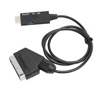 Cable SCART a HD, Cable Adaptador Convertidor 1080P SCART a HDMI1.3 con Cable de Alimentación USB para Audio y Vídeo, Cable Convertidor SCART para HDMI