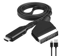 Cable SCART HDMI, Convertidor SCART a HDMI, Adaptador Euroconector a Hdmi, Cable Euroconector a Hdmi, Convertidor Audio/Video con Scart Cable para HDTV STB VHS Xbox PS3 Sky DVD BLU-Ray