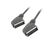 Cable SCART Lanberg CA-EUEU-10CC-0018-BK 1,8m Macho a Macho Negro