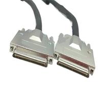Cable SCSI Macho VHDCI68 a VHDCI68 de 68 Pines VHDCI 68-VHDCI 68 V68/V68 con Anillo magnético Doble de 2 m y 4 m(4m)