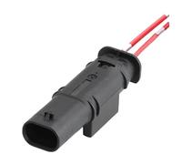 cable sensor coche Compatible con VW 2P conector del arnés de cables del inyector de combustible del automóvil sensor de impacto impermeable 0-2112986-1 1-1718643-1(Male)