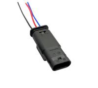 Cable Sensor Coche Conectores de arnés de Cables automotrices Impermeables Hembra-Macho 3P para Sensor de árbol de levas de Radar de Marcha atrás 805-121-521(Male)
