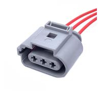 cable sensor coche Conectores de cable eléctrico para faros antiniebla sensor de cigüeñal automático 3P, arnés de cables hembra-macho 1J0973723G 1J09737236(Female)