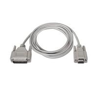 Cable Serie NULL Modem Nanocable 10.14.0802/ DB9 Hembra - DB25 Macho/ 1.8m/ Beige