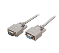 AISENS A112-0065 - Cable RS232 DE 1.8 m para Dispositivos de Comunicación equipados con Puerto Serie, Color Beige