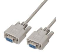 Cable Serie RS232 Aisens A112-0066/ DB9 Hembra - DB9 Hembra/ Hasta 0.15W/ 1.6Mbps/ 1.8m/ Beige
