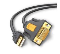 Cable serie UGREEN 20210 USB 2.0 a RS-232 1 m Negro