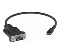 Cable serie Vision TC-USBCSER/BL USB-C a RS-232 Negro 170 mm