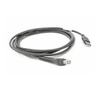 Zebra CBA-U21-S07ZBR - Negro - 2,1 m - USB - EAS - Macho - Macho