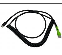 CABLE - SHIELDED USB: SERIES A 12 COILED BC1.2 (HIGH CURRENT) -30C