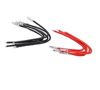 Cable Silicona Motor RC, Conector Goma Resistente, 16AWG, Cable Premium Silicona Resistencia 200°C, Para Carros RC, Drones, Robots y Varios Modelos, 10 Piezas (5 Rojo + 5 Negro)