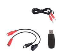 Cable Simulador RC 22 en 1, Simulador de Vuelo USB de Avión RC con Cables Juego de Dispositivos de Entrenamiento de Modelo de Vuelo para Realflight G7/ G6/ G5 Phoenix 4 E2HG
