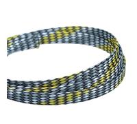 Cable Sleeve Cotton Mesh PP/Pet/Nylon Braid Soft Shock Sleeves 4-12mm Insulated Expandable Sleeving(Yellow White Grey,8mm 20meter)
