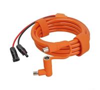 Cable solar adaptador DC8020/7909 para sistemas de energía solar, 14 AWG, cable principal de 12 AWG, cable de extensión de 2 m con 8 mm para generadores y almacenamiento de energía, color naranja (5
