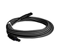 Cable solar alargador de 6 mm² con conectores solares, color negro, longitud de 35 m, cable adaptador para panel solar, cable de conexión fotovoltaico, IP67 con conector impermeable