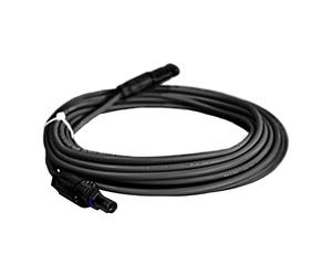Cable solar alargador de 6 mm² con conectores solares, color negro, longitud de 35 m, cable adaptador para panel solar, cable de conexión fotovoltaico, IP67 con conector impermeable