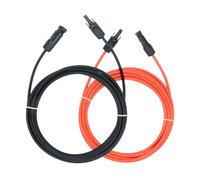 Cable solar - Cable de extensión, cable exterior | Línea de enchufe fotovoltaica de alto rendimiento para furgonetas autocaravanas, conexión de batería de jardín, instalaciones fuera de la rejilla