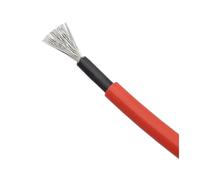 Cable Solar De 1/2/3/5/6/8/10/15/20/30mm 8/10/12/14/16AWG Cables De Conector Eléctrico Aislados De PVC Solar Rojo Conexión De Panel PV(3M,16 AWG)