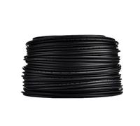 Cable solar de 10 mm2/6 mm2/4 mm2/2,5 mm2 8/10/12/14 AWG negro o rojo con aislamiento de PVC, cables de conector eléctrico PV Panel de conexión (cable negro, 5 metros_8 AWG -10MM2)