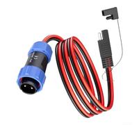 Cable solar impermeable de 1 m para estaciones eléctricas | Cobre estañado 12AWG, alta aja pérdida, duradero, para una carga eficiente