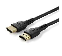 StarTech.com Cable de 2m HDMI 2.0 Certificado Premium de alta velocidad con Ethernet - Durable - UHD 4K 60Hz - con Fibra de Aramida - HDMI 2.0 - TPE - para Monitores, TV y Pantallas