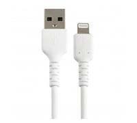 StarTech.com Cable Resistente USB-A a Lightning de 15 cm Blanco - Cable de Sincronización y Carga USB Tipo A a Lightning con