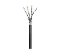 Cable suelto MicroConnect SFTP PiMF CAT 6 100m - Interior, exterior - Negro