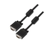 Cable SVGA Aisens A113-0074 10m HDB15 Macho a Macho Negro Ferrita Resolución 2048x1536