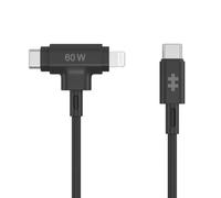 Cable TARGUS HyperJuice Silicone 1,5m USB-C Lightning 60W Negro Flexible y Resistente