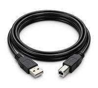 Cable Technologies Cable USB A - USB B 2.0 para impresora 1.8 m, tipo A a B macho, alta velocidad 480 Mbps, transferencia de datos rápida, negro, Plug & Play 180 cm