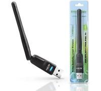 Cable Technologies Memoria Internet WiFi USB 1200M Antena para PC, Adaptador de Alta Velocidad 2.4GHZ, Dongle Universal para PC/Laptop/Desktop/Mac Windows