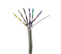 Cable telefónico 6 x 2 x 0,6 mm, J-Y(ST) Y, 100 m, redondo, para montaje empotrado, 12 núcleos