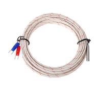 Cable termopar tipo K de sonda de acero inoxidable de 5 x 30 mm, 1 m, 5 m, para medición de temperatura, termómetro de sonda de termopar de 0 a 600 ℃
