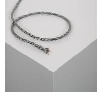 Cable Textil Eléctrico Trenzado Blanco y Negro