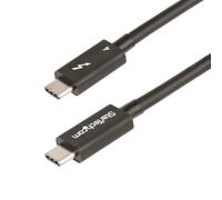 StarTech.com Cable de 0,5m Thunderbolt 4 - 40Gbps - PD 100W - Vídeo 4K/8K - Cable Thunderbolt 4 con Certificación Intel - Compatible con USB4/Thunderbolt 3/USB 3.2/USB Tipo C/DisplayPort