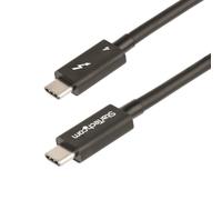 Cable Thunderbolt 4 StarTech.com 1m 40Gbps Negro Níquel PD 100W Vídeo 8K USB-C TPE